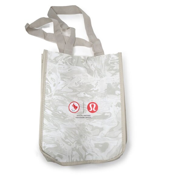 Lululemon Limited Edition Olympic Winter Marble Reusable Small Shopping Tote Bag - Picture 2 of 9